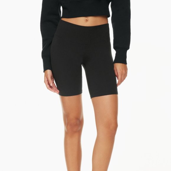 NWT | TNA | Black Jersey Bike Shorts | 7" inseam | Extra Small NWT - Picture 3 of 9